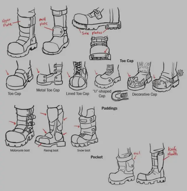 Boots Drawing Reference 9