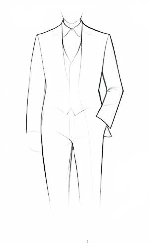 How To Draw A Suit 1
