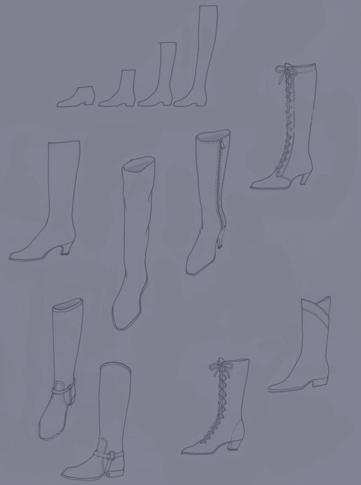 Long Boots Drawing 19