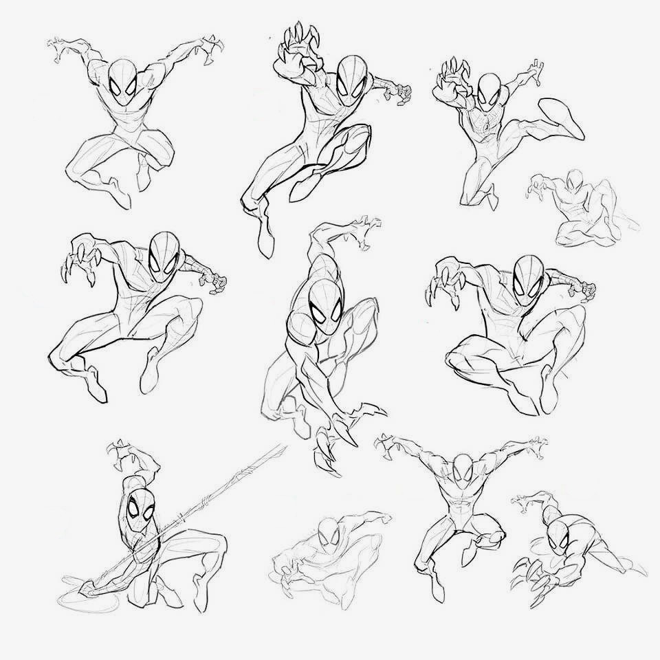 Spiderman Sketch Drawing 1