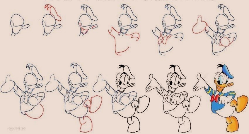 Donald Duck Drawing 8
