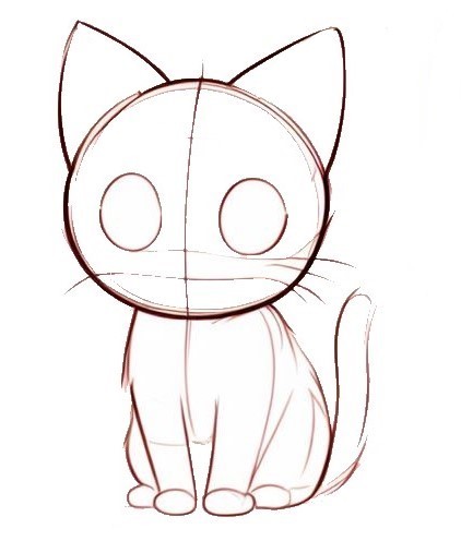 How To Draw Anime Cat 1