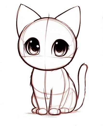 How To Draw Anime Cat 2