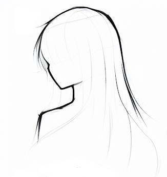 How To Draw Anime Long Hair 3