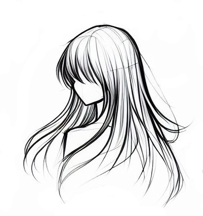 How To Draw Anime Long Hair 5