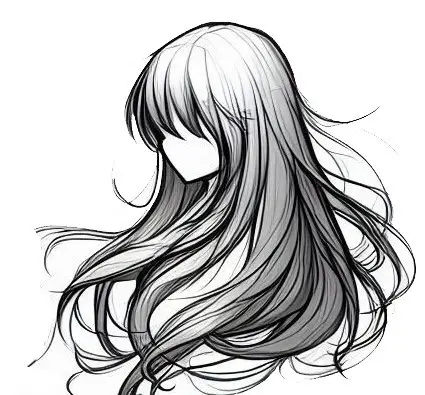 How To Draw Anime Long Hair 7