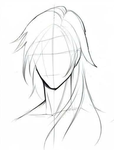 How To Draw Anime Long Hair Male 3