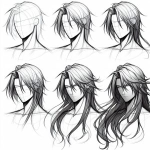 Featured image for how to draw anime long hair male