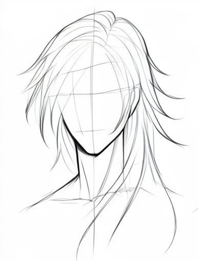 How To Draw Anime Long Hair Male 4