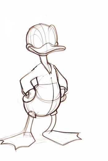 How To Draw Donald Duck 2